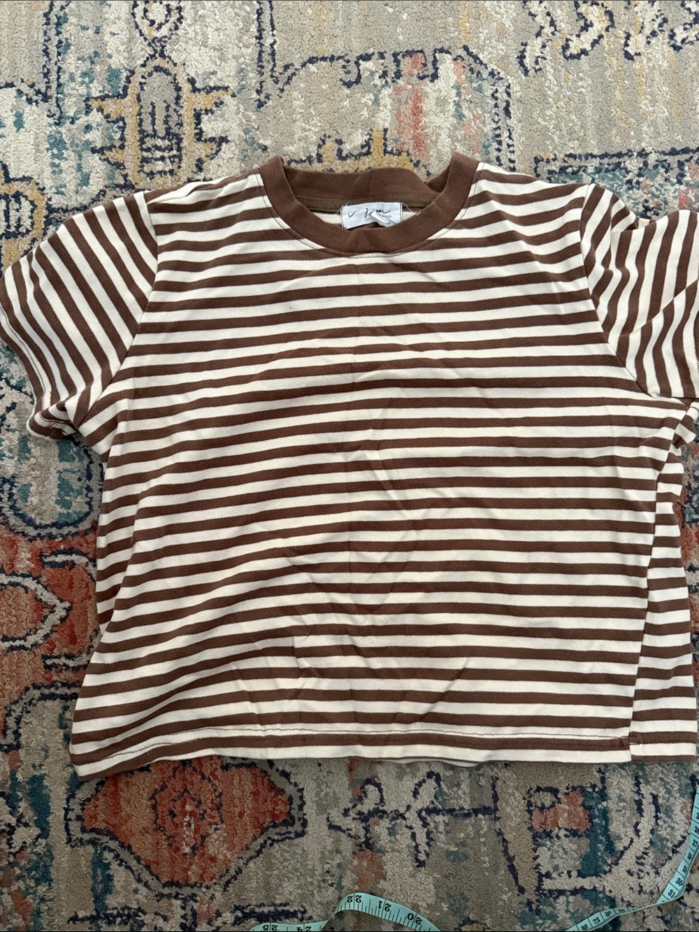 CJLA Brown & Cream Short Sleeve Tee